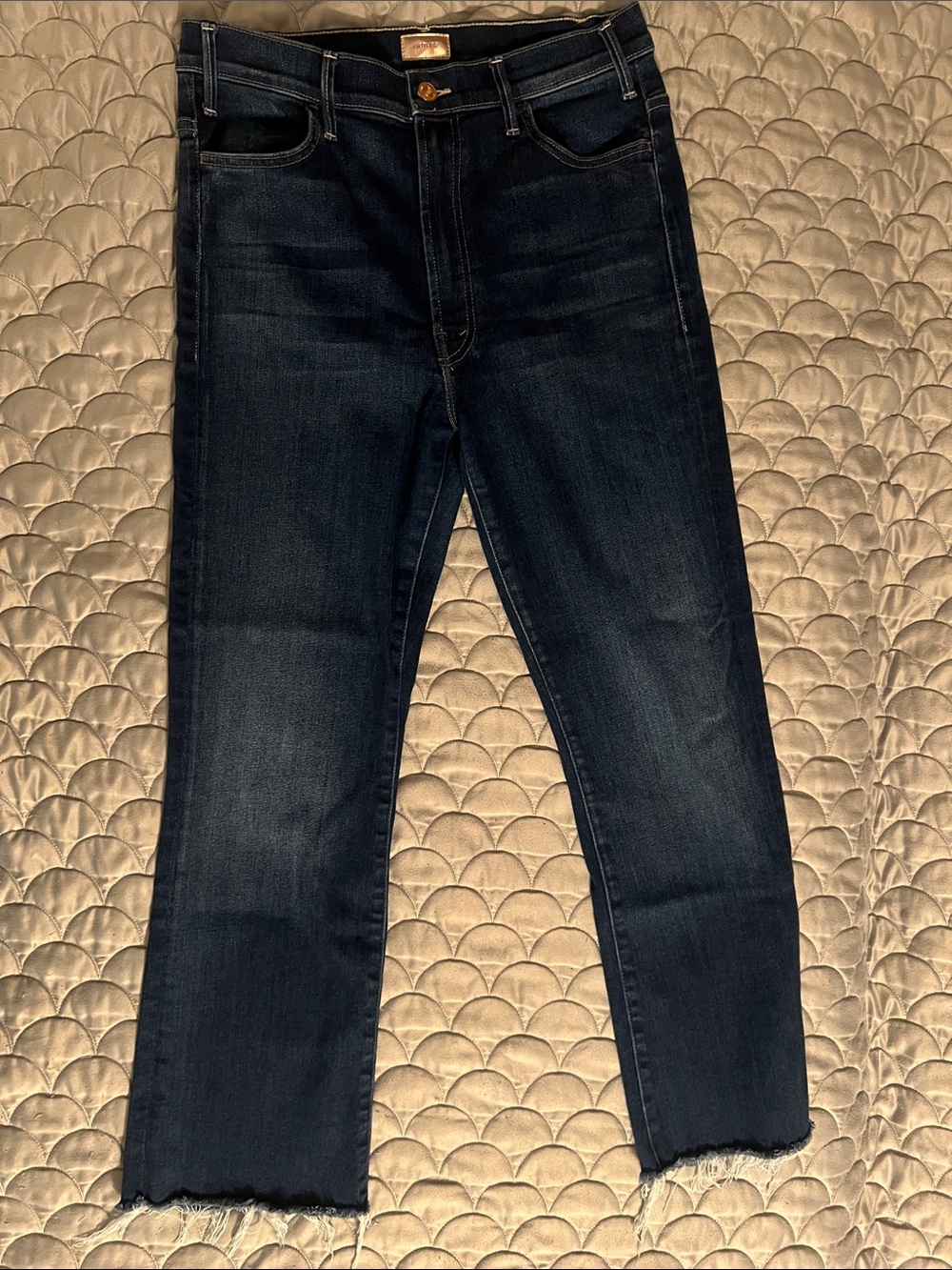 MOTHER The Hustler Ankle Fray in Home Movies Wash - Size 31